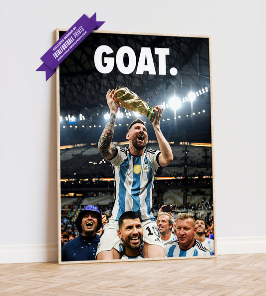 Lionel Messi 'GOAT' Poster