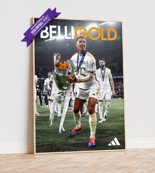 Jude Bellingham 'Belli-Gold' Poster