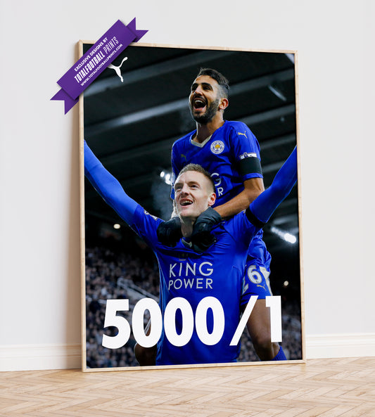 Jamie Vardy '5000/1' Poster