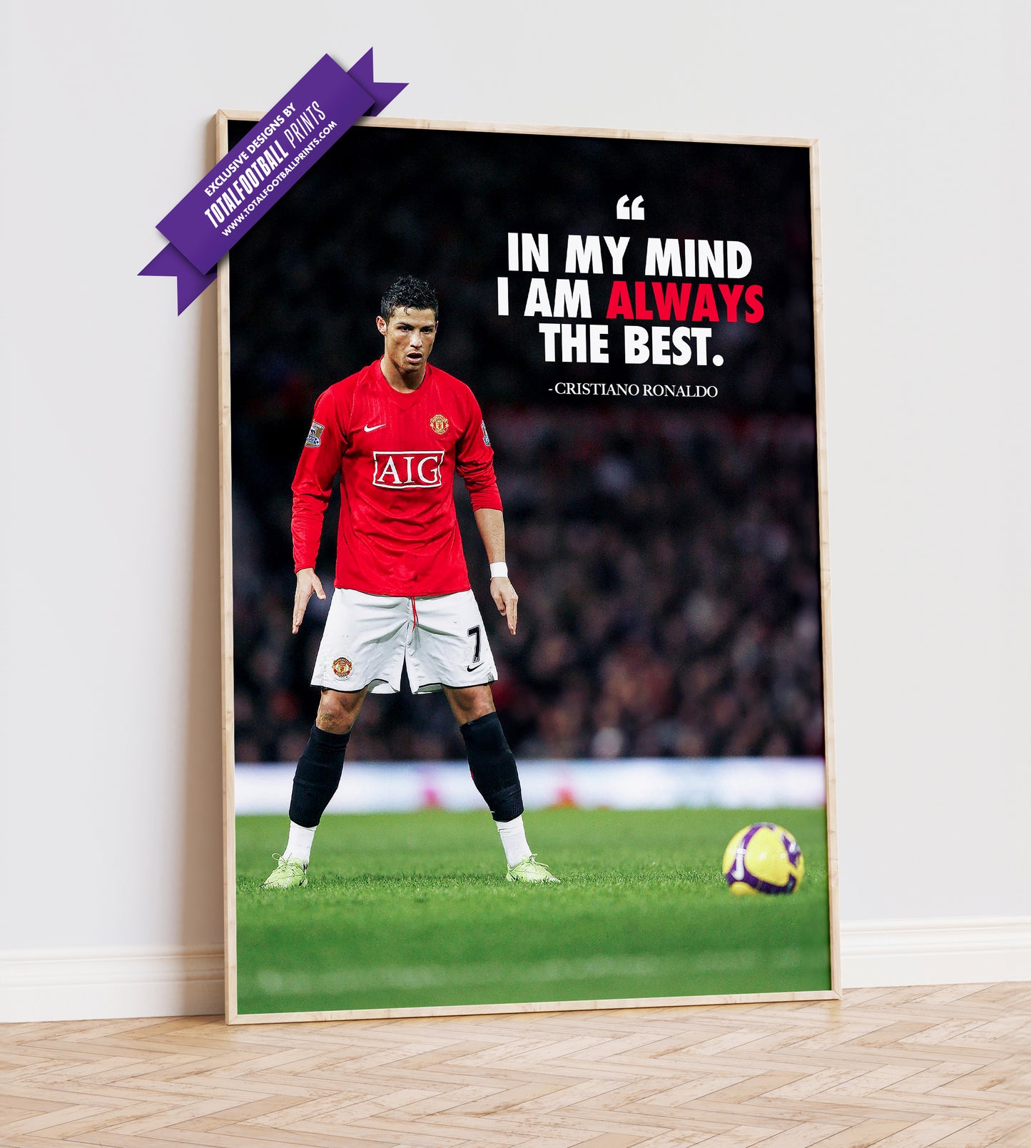 Cristiano Ronaldo Quote Poster