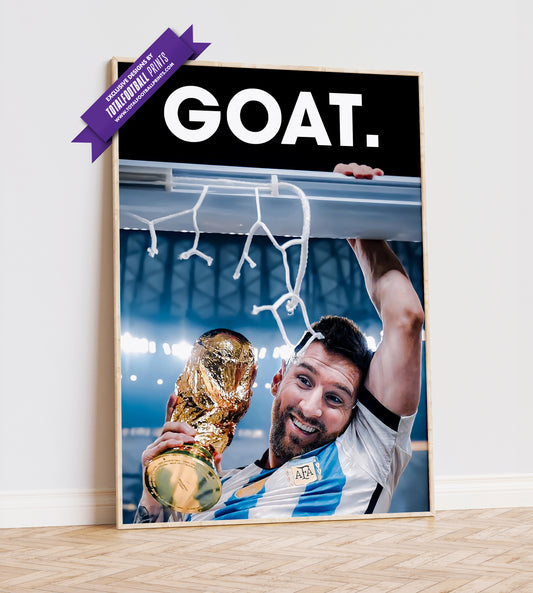 Lionel Messi 'GOAT' Poster