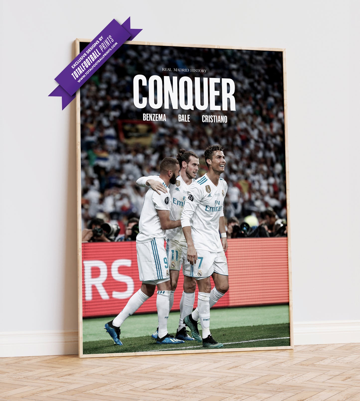 Benzema, Bale and Cristiano 'Conquer' Poster