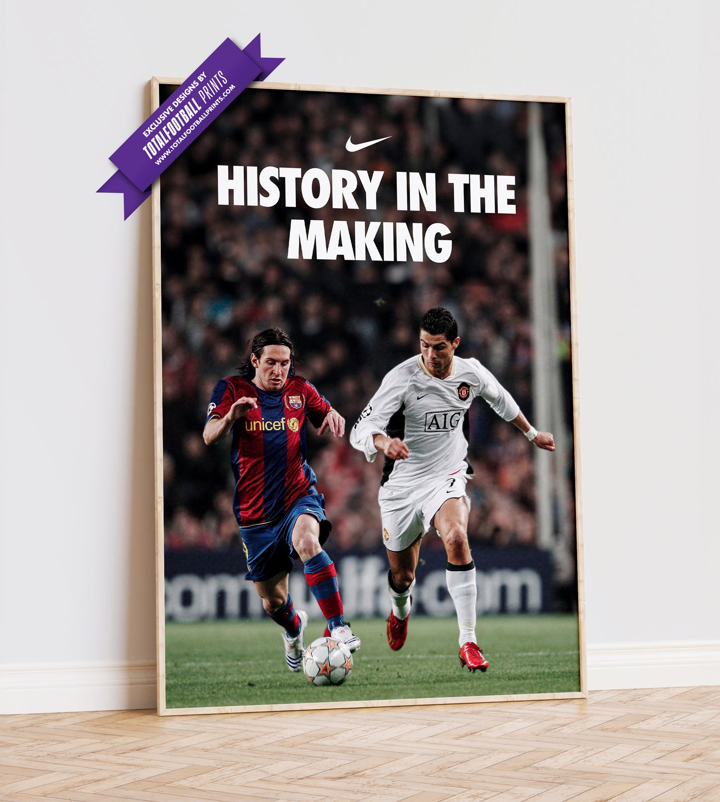 Messi & Ronaldo 'History In The Making' Poster