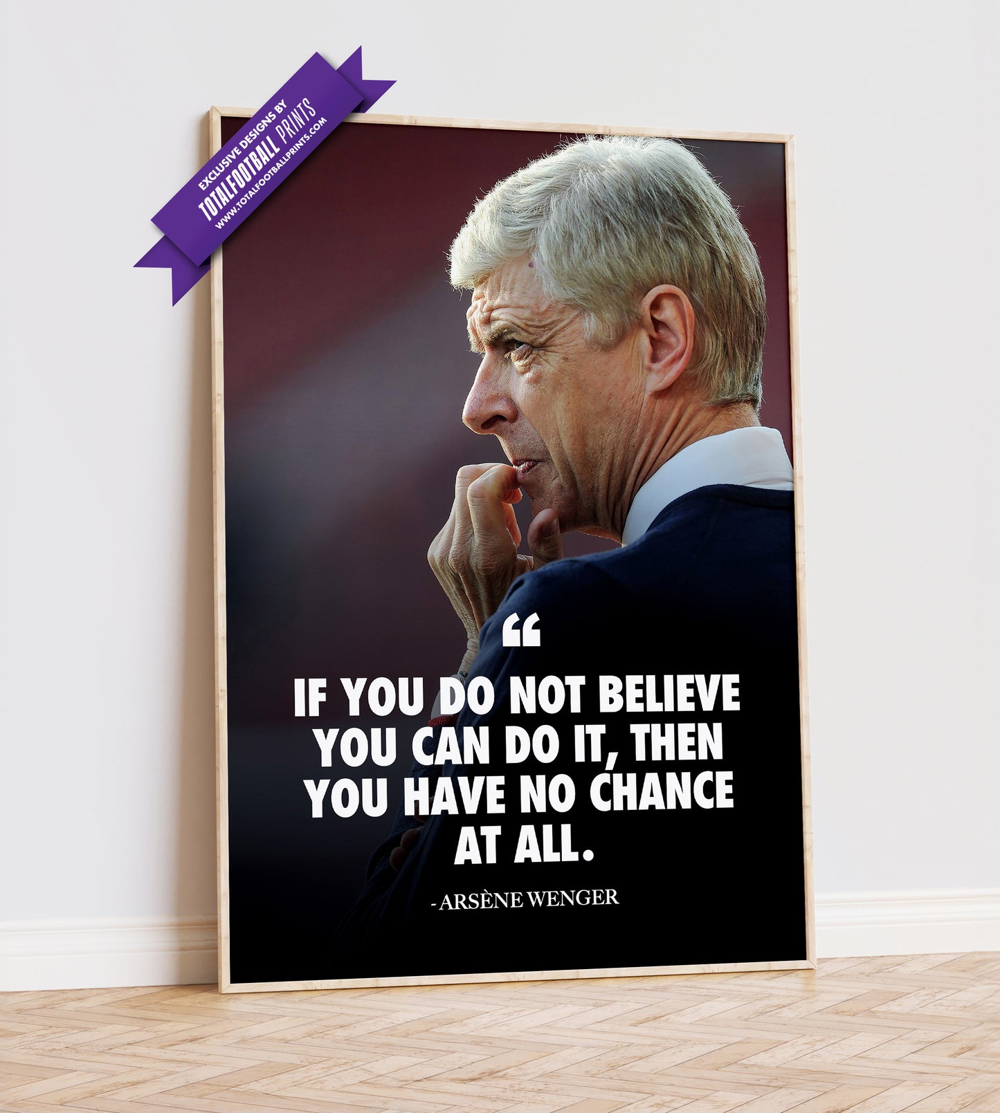 Arsène Wenger Quote Poster