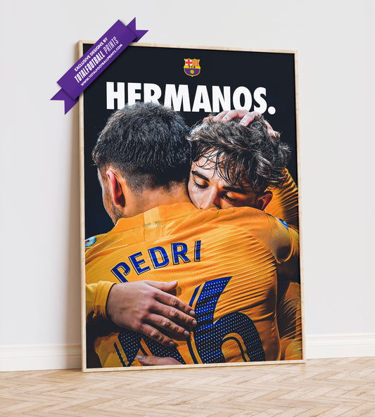 Pedri 'Hermanos' Poster