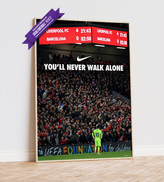 Liverpool 'YNWA' Poster