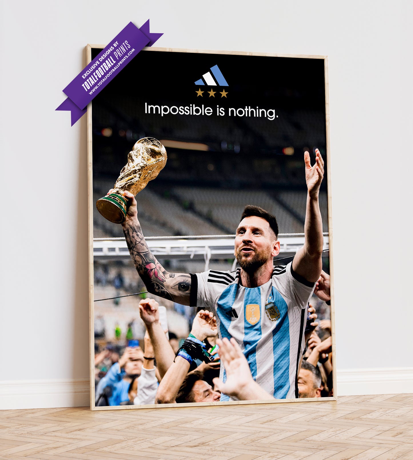 Lionel Messi 'Impossible is nothing' Poster