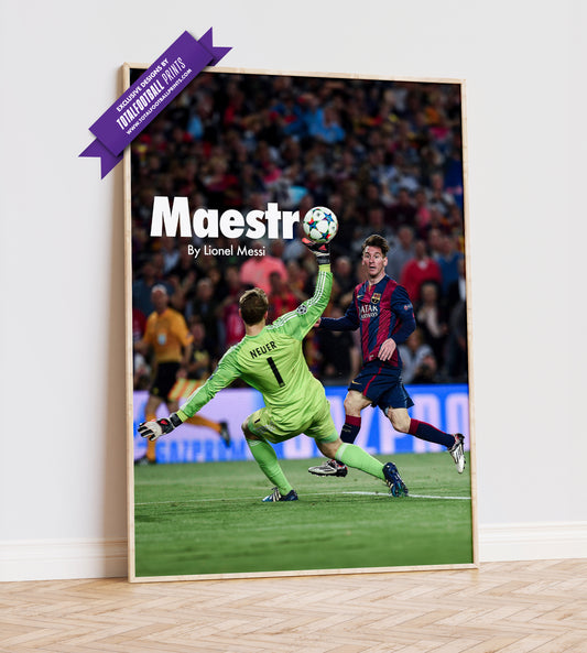 Lionel Messi 'Maestro' Poster