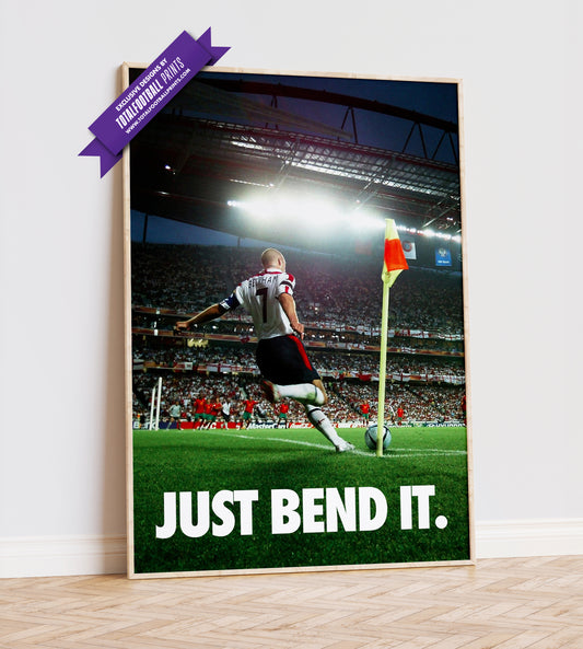 David Beckham 'Just Bend It.' Poster