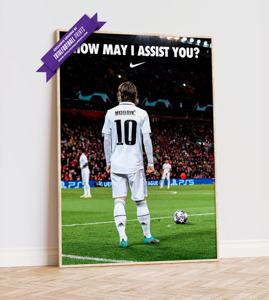 Luka Modric 'How May I Assist You' Poster