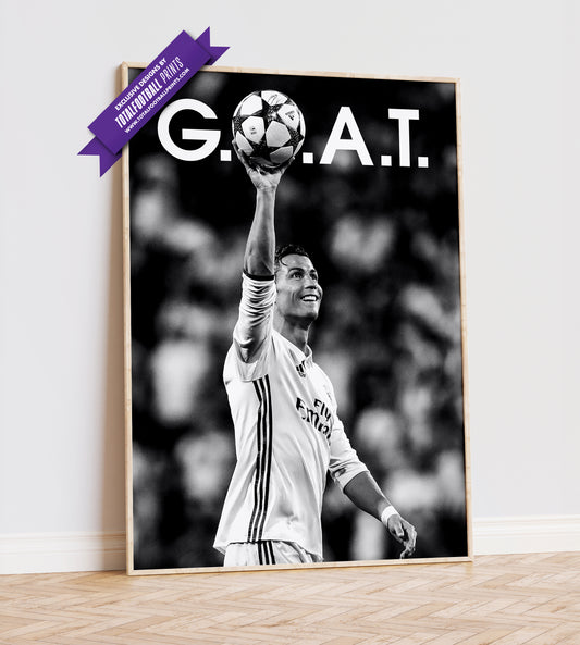 Cristiano Ronaldo 'GOAT' Poster