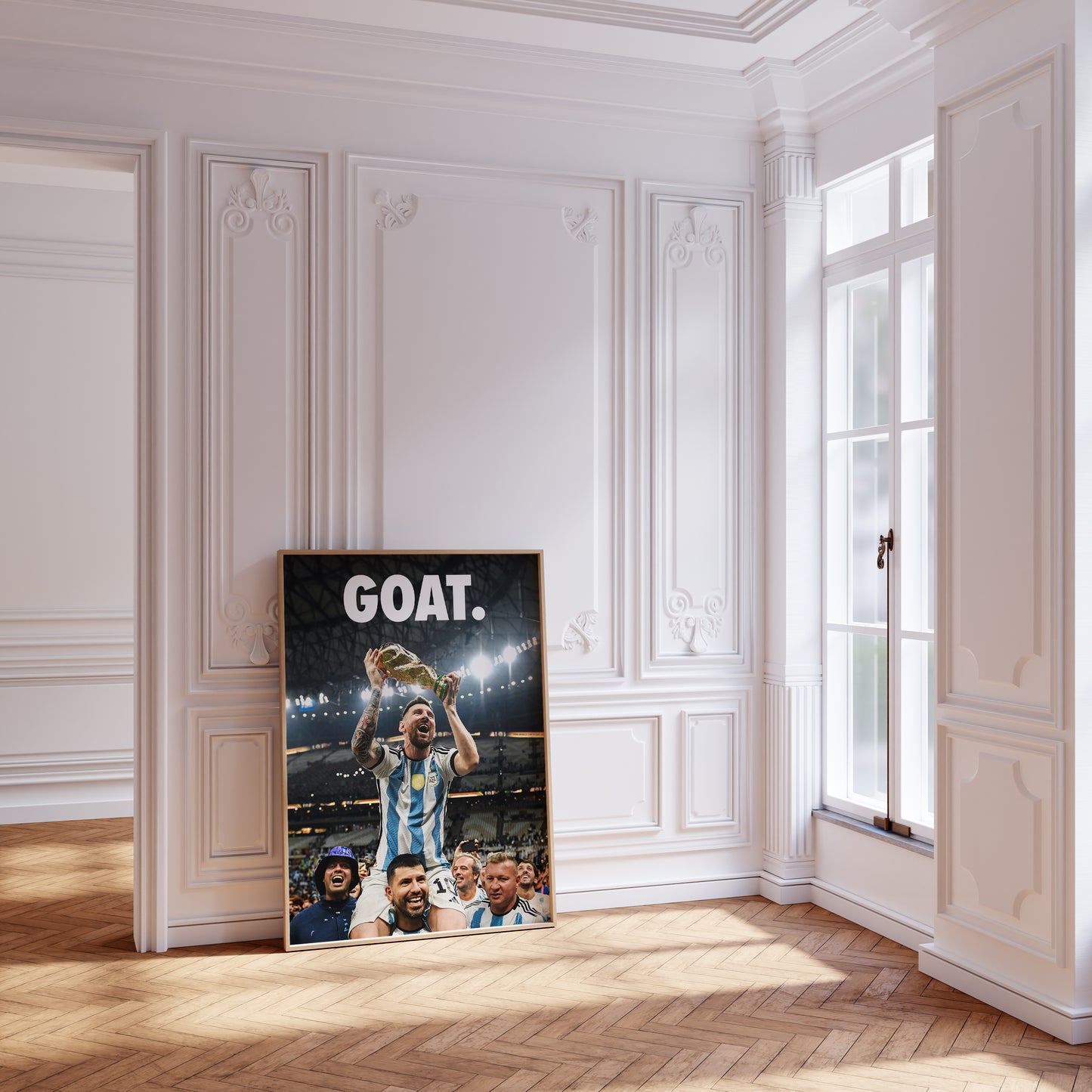 Lionel Messi 'GOAT' Poster