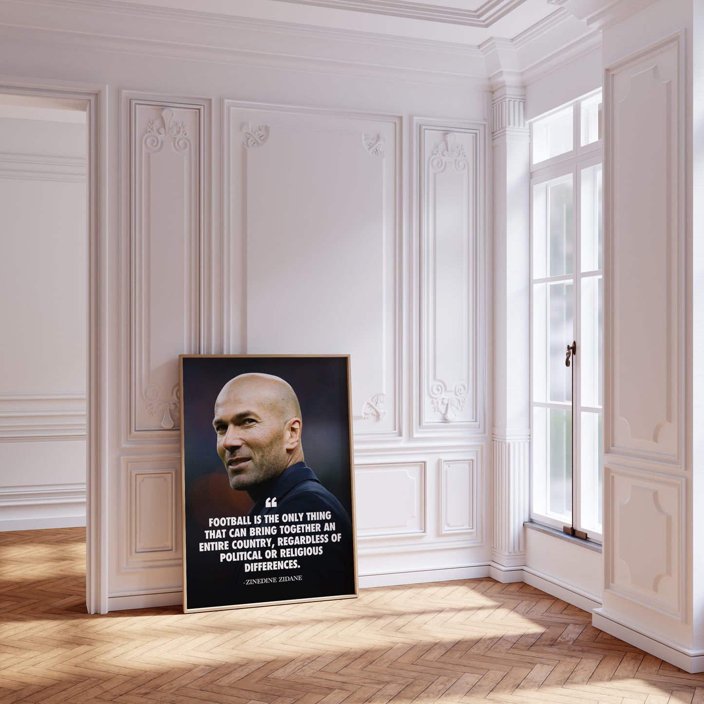 Zinedine Zidane Quote Poster