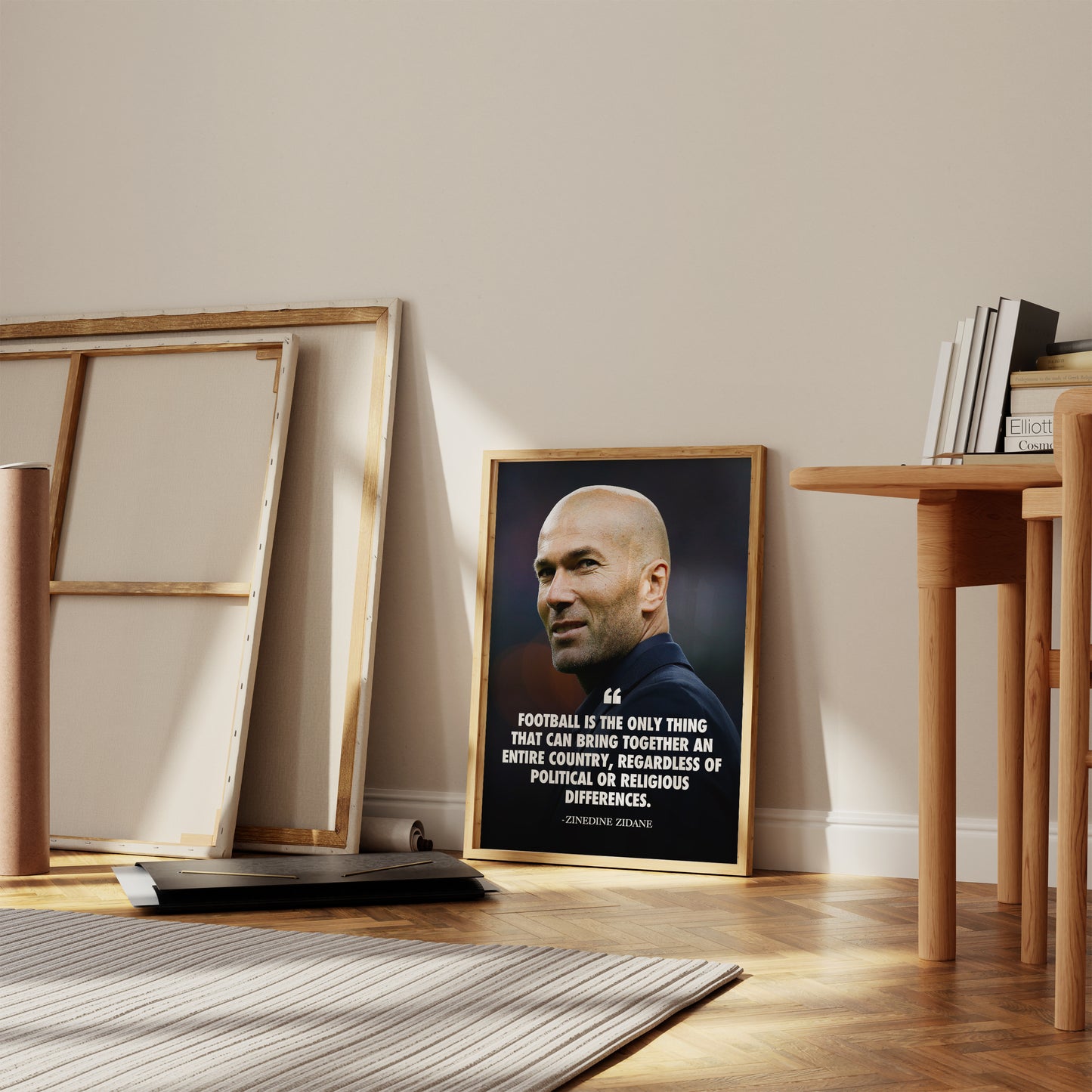 Zinedine Zidane Quote Poster