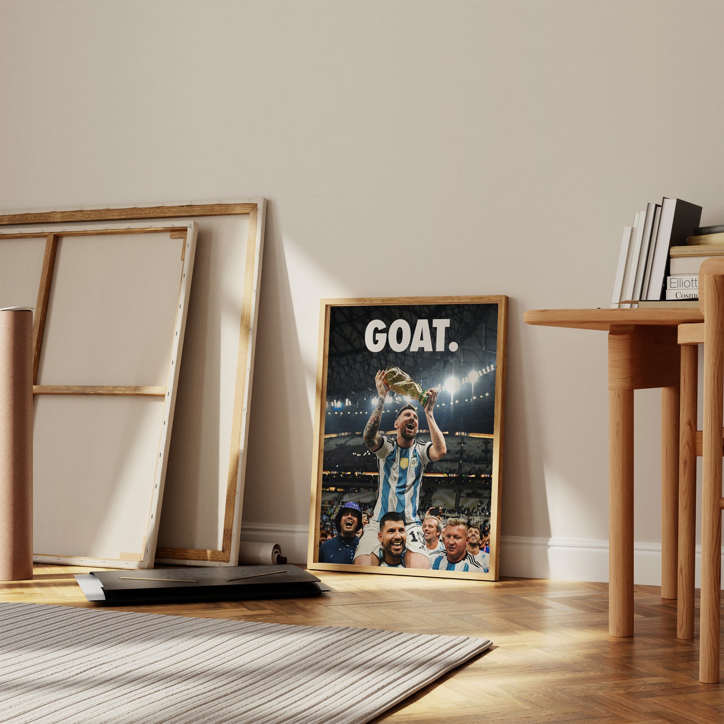 Lionel Messi 'GOAT' Poster