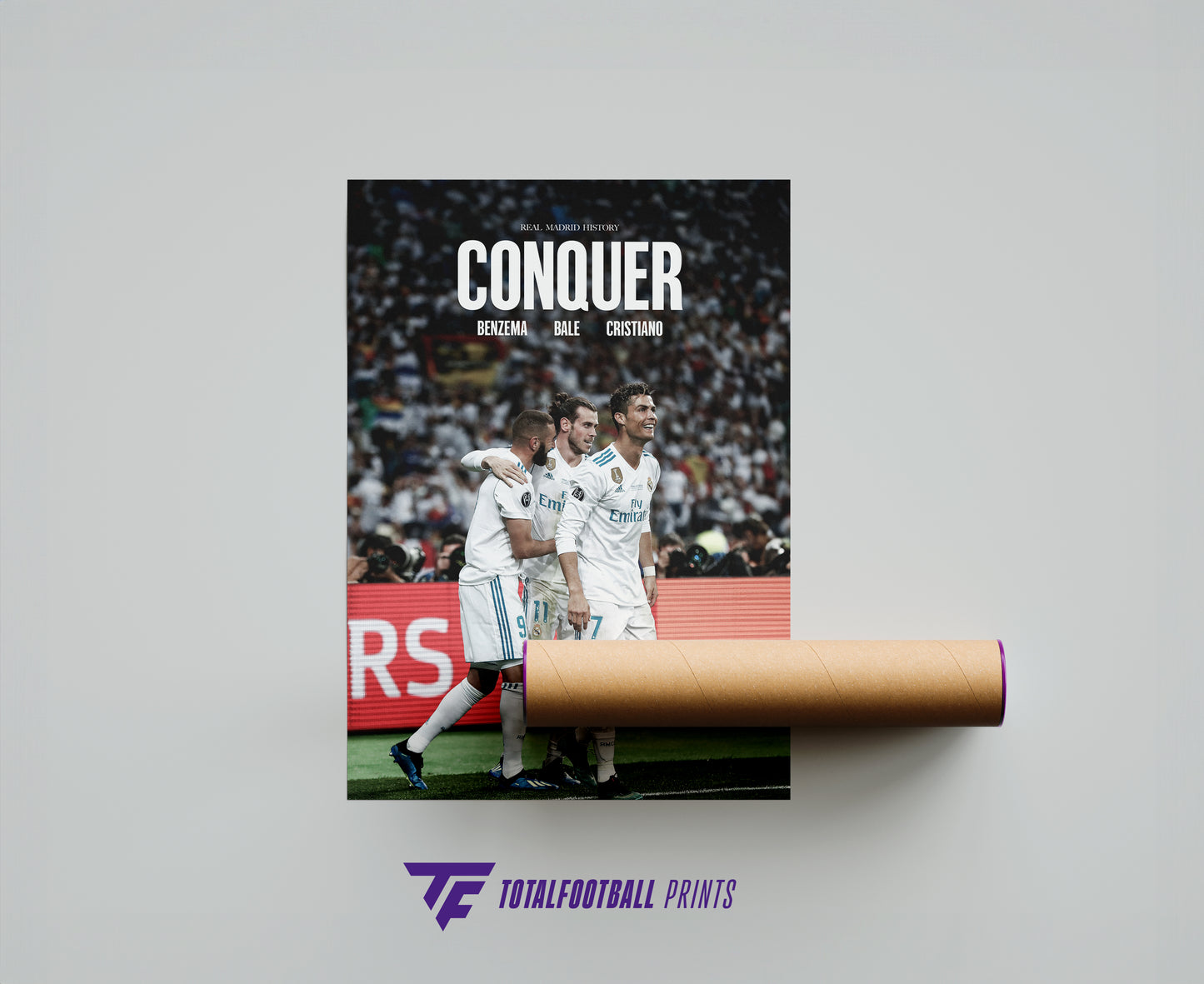 Benzema, Bale and Cristiano 'Conquer' Poster