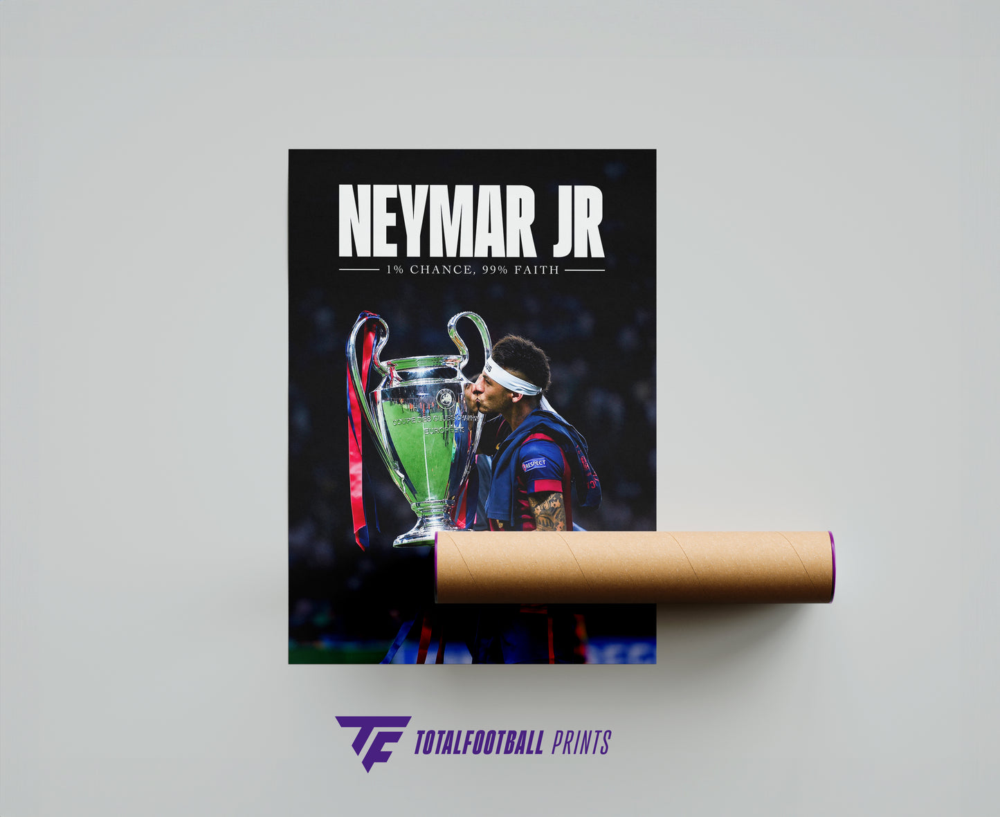 Neymar Jr. '1% Chance, 99% Faith' Poster