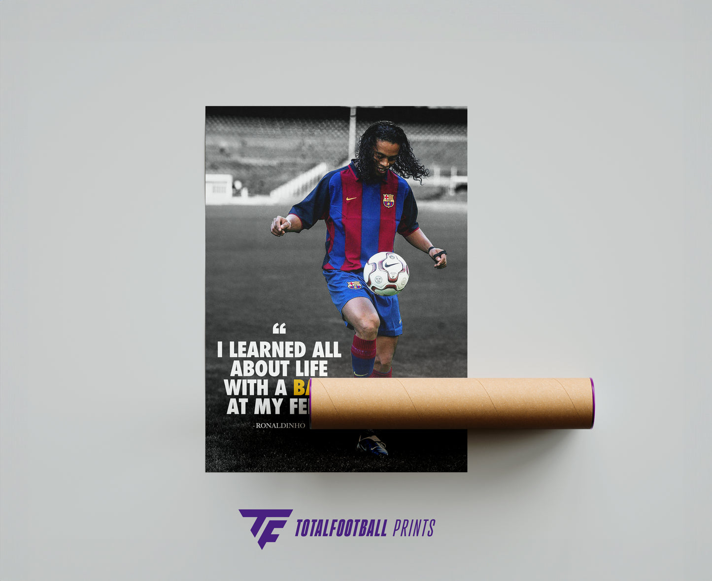 Ronaldinho Quote Poster