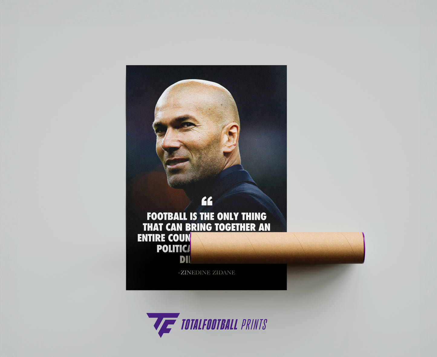 Zinedine Zidane Quote Poster