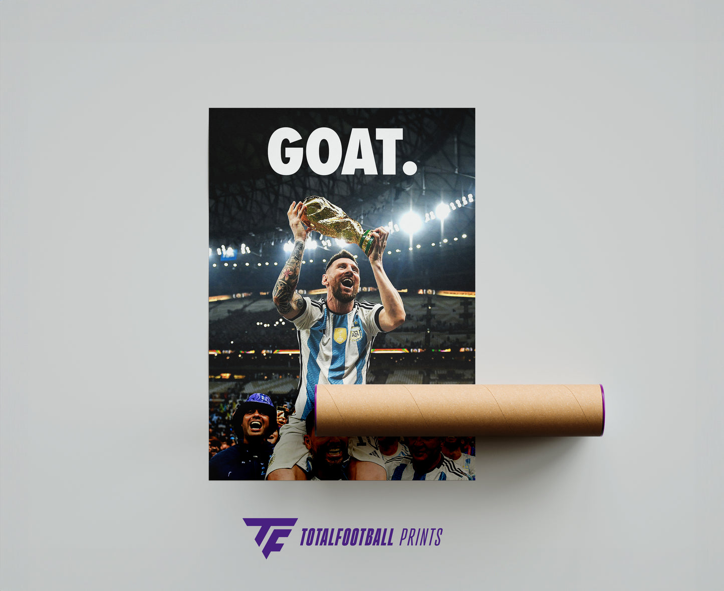 Lionel Messi 'GOAT' Poster