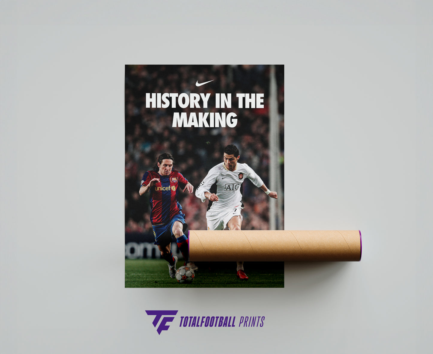 Messi & Ronaldo 'History In The Making' Poster