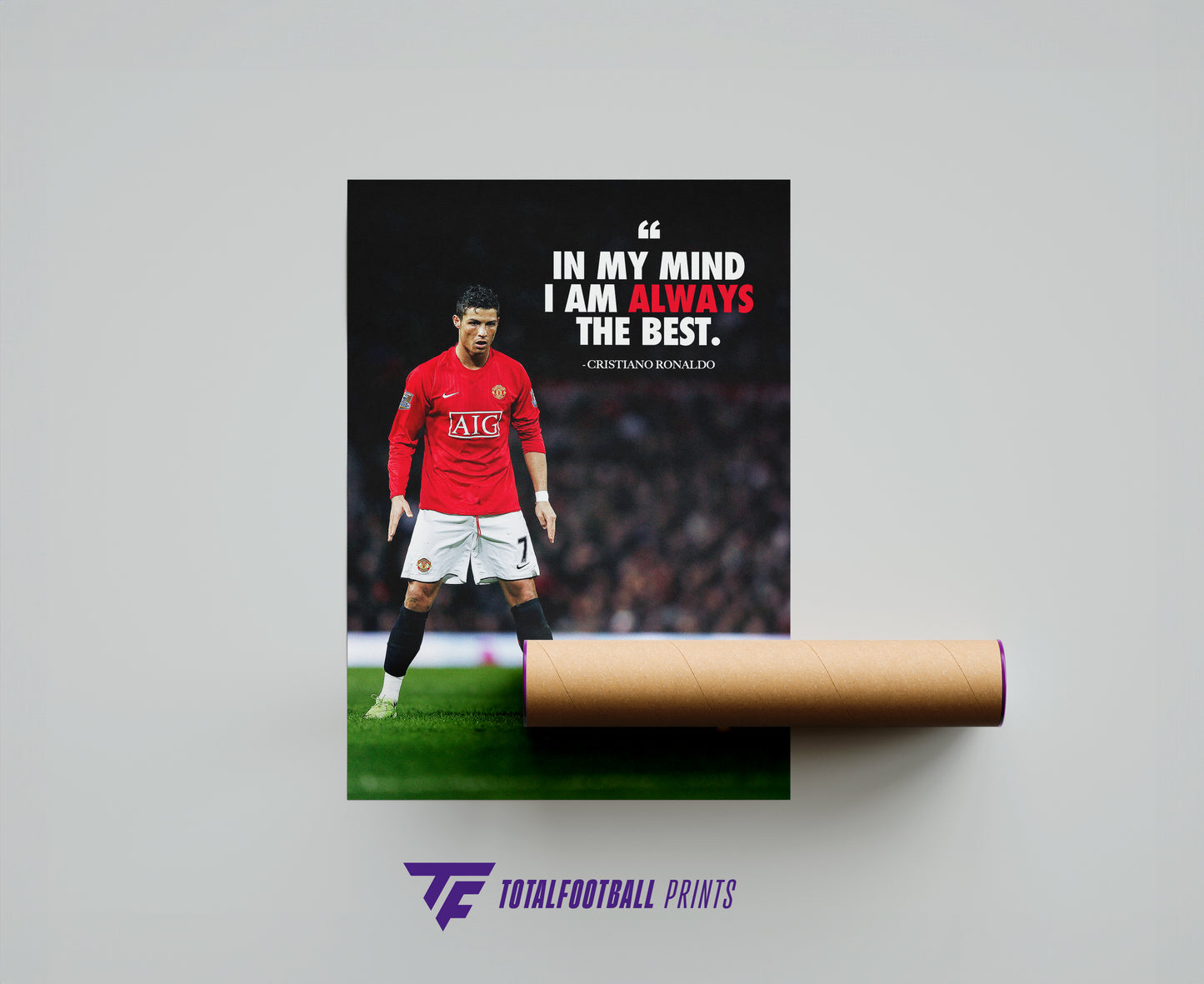 Cristiano Ronaldo Quote Poster